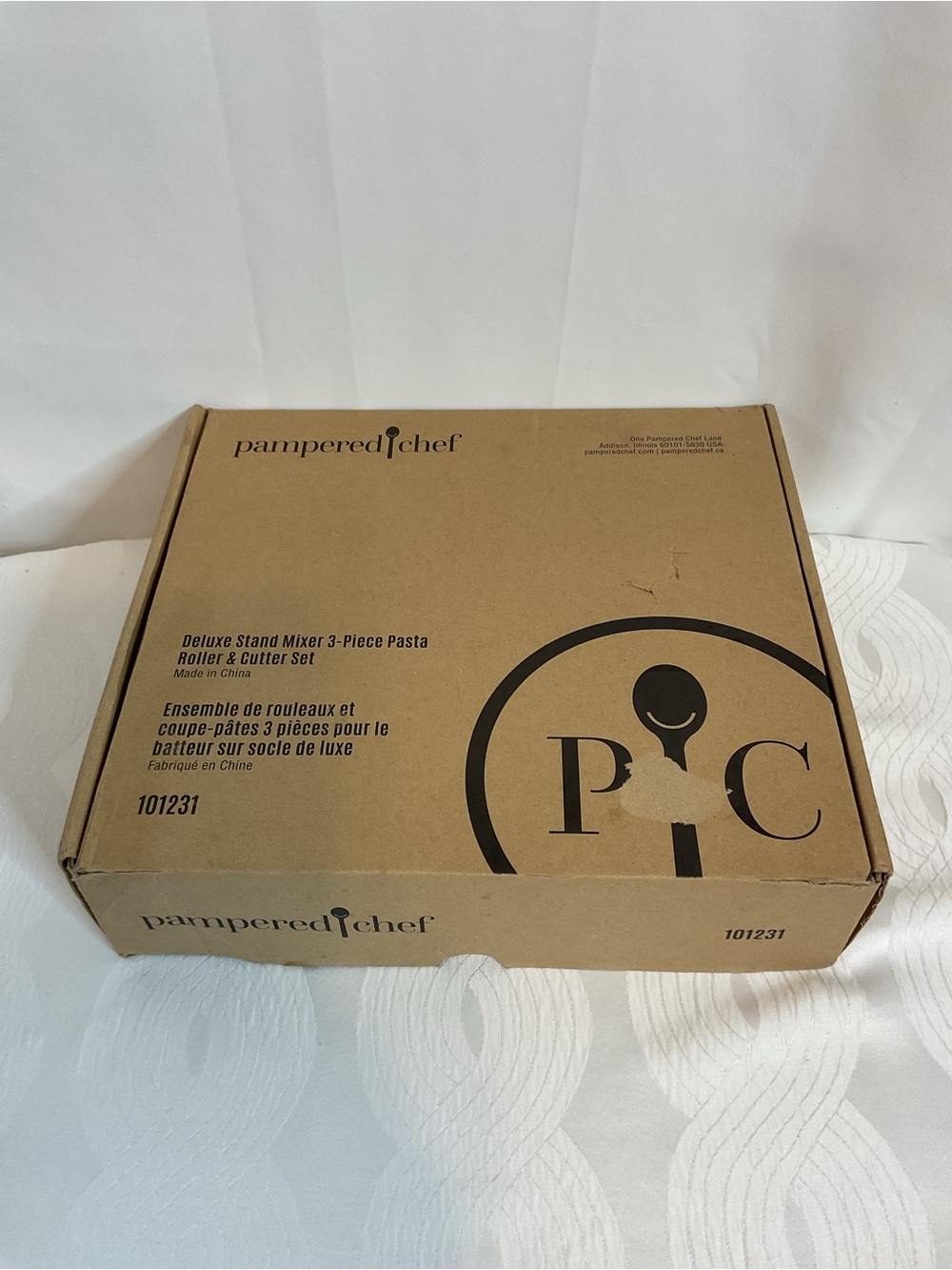 Pampered Chef Deluxe stand mixer 3 pc pasta roller and cutter set - Picture 4 of 6